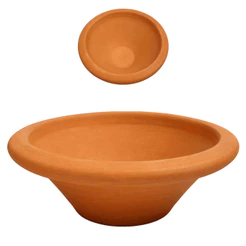 Alguidar De Barro 21 Cm Oferenda Umbanda Candomblé Qualidade