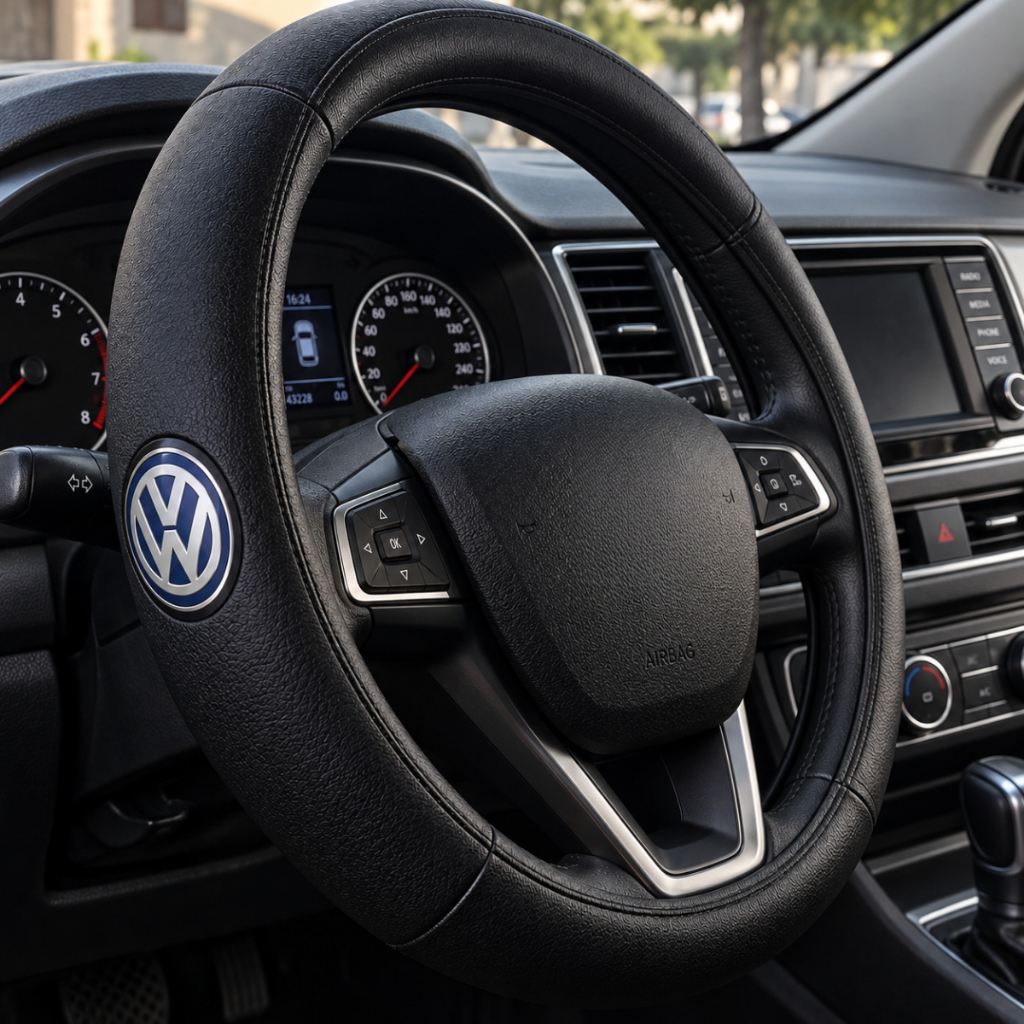 Capa De Volante Emborrachada Carros Volkswagen Vw Gol Golf Voyage Polo Fox Crossfox Logus Apollo