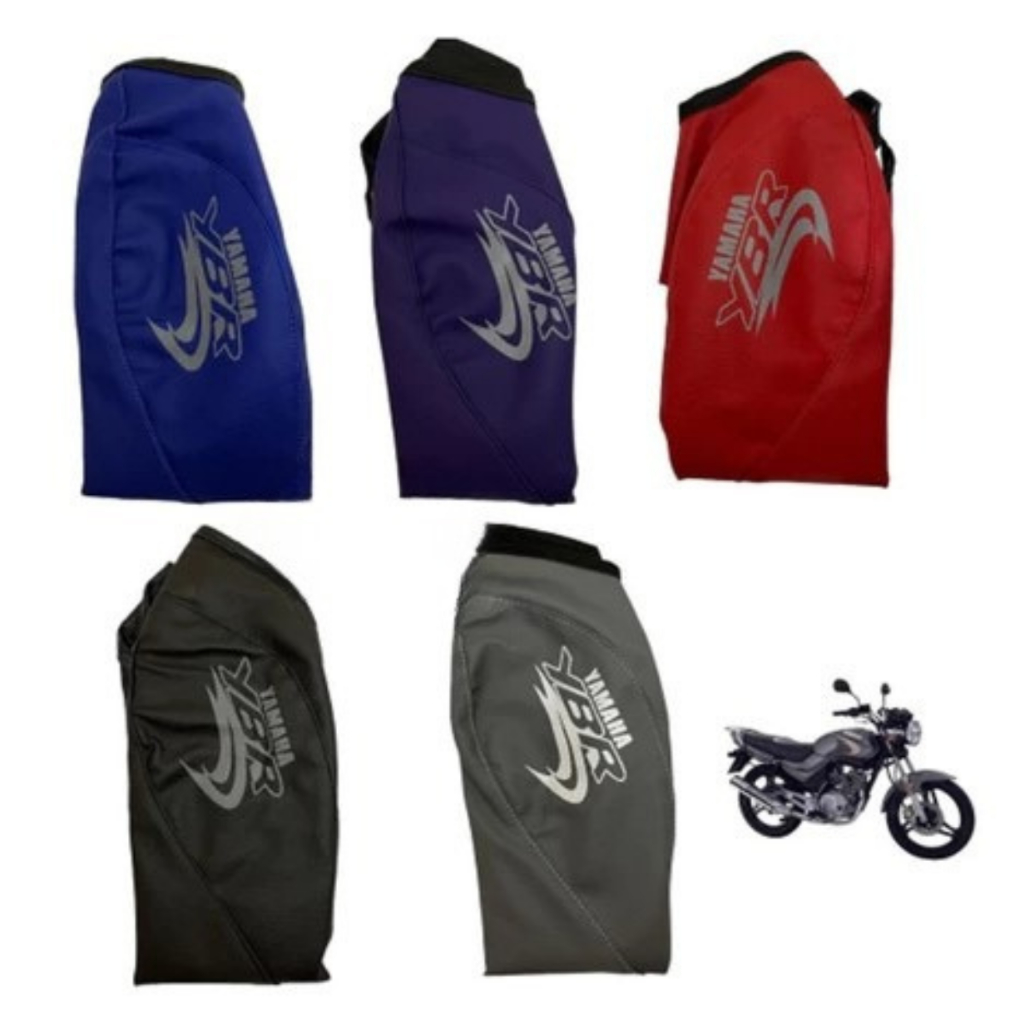 Capa Tanque Moto Yamaha Ybr 125 2000/2001/02/03/04/05/06/07/08 Azul Cinza Vermelha Preta Roxa