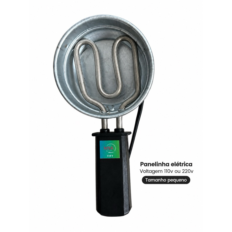 Imagem fogareiro panelinha camping forninho eletrico pequeno 110v e 220v