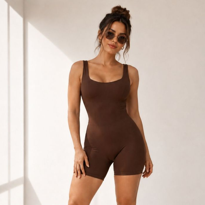 Macaquinho Fitness Feminino Modelador Academia Suplex Premium Corrida Pilates Caminhada