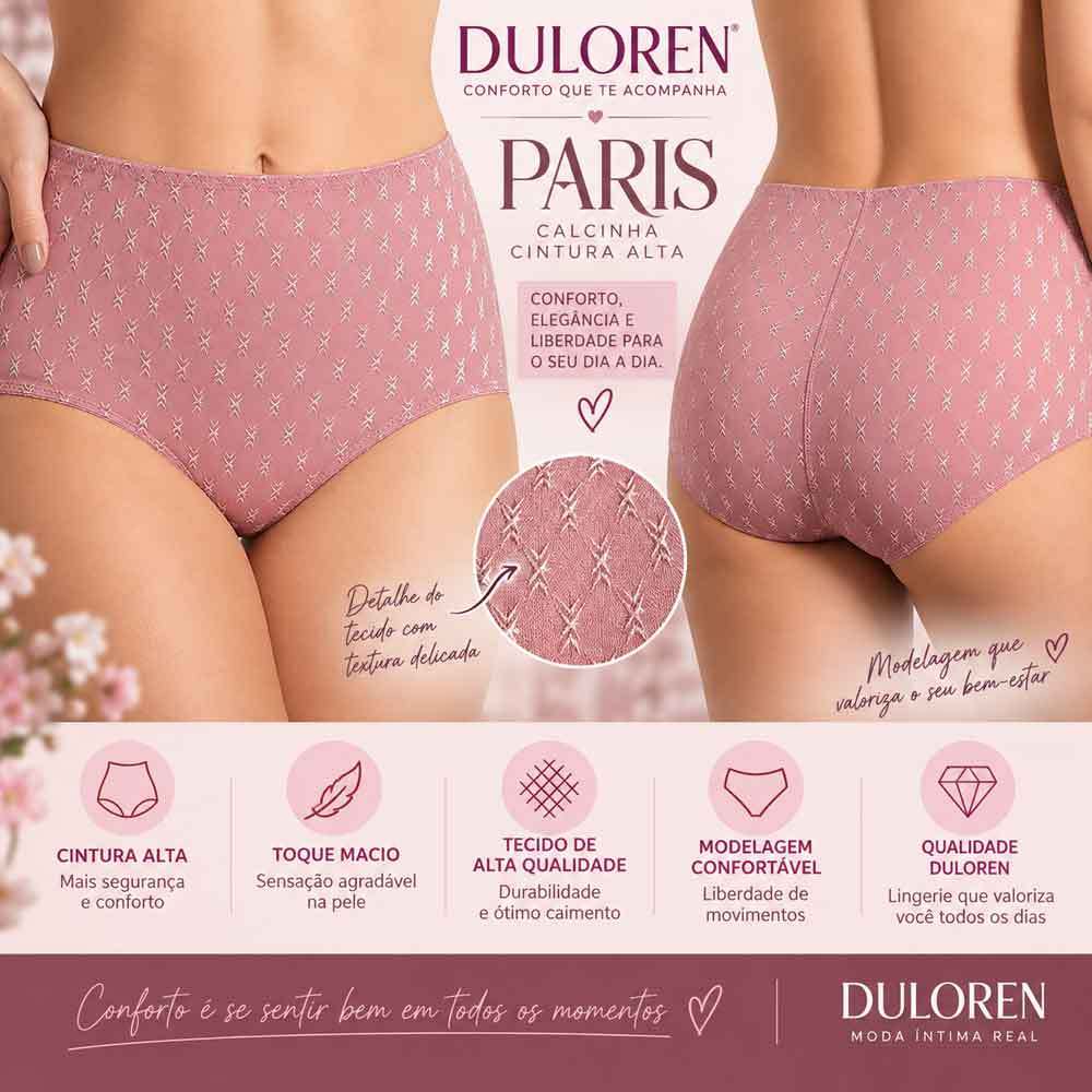 Calcinha Alta Paris 129963 Duloren