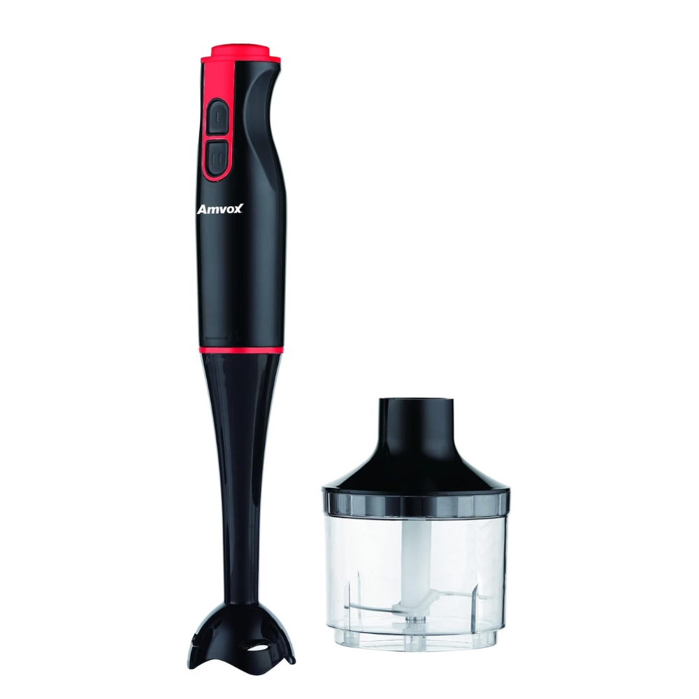 Mixer De Alimentos 400W Amvox, 2 Velocidades, 2 em 1, Processador, Copo 500ml, Lâminas Inox APR 400
