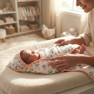 Toalha de Banho Soft para Bebê com Capuz em Fralda Soft 100% Algodão
