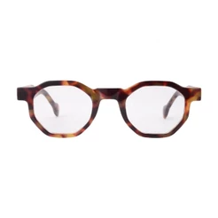 Armação Para Óculos de Grau Hexagonal Tori Tortoise Giorno Armação Premium Retrô Unissex Leve Confortável