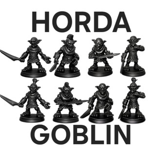 Miniatura RPG Kit Horda Goblin D&D DnD Dungeons Dragons Boardgames Jogo Tabuleiro Dados Dados Dado