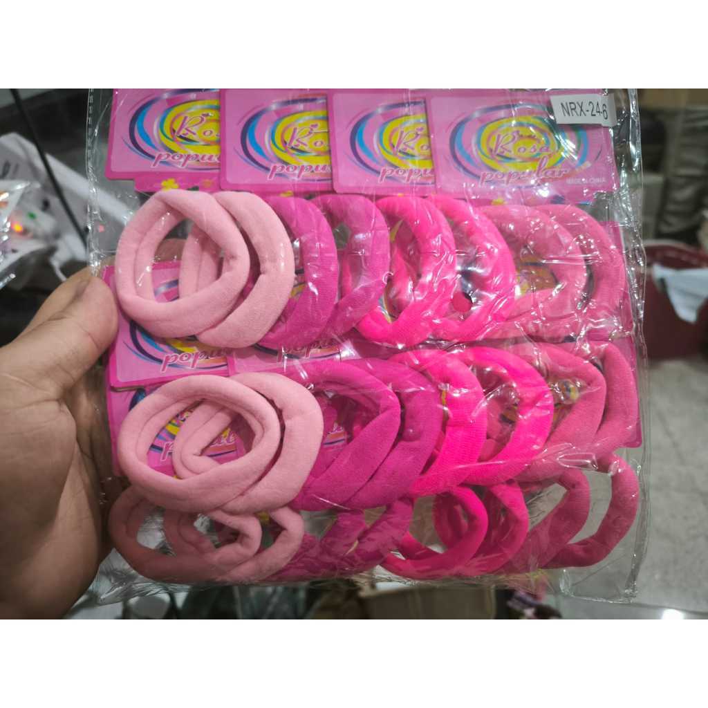 OUTUBRO ROSA // rabico Xuxinha De Cabelo Meia De Seda Grosso Prendedor Super Resistente preto ATACADO