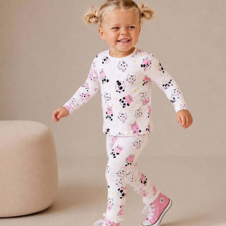 Conjunto Infantil Suedine 100% Algodão Estampado Confortável