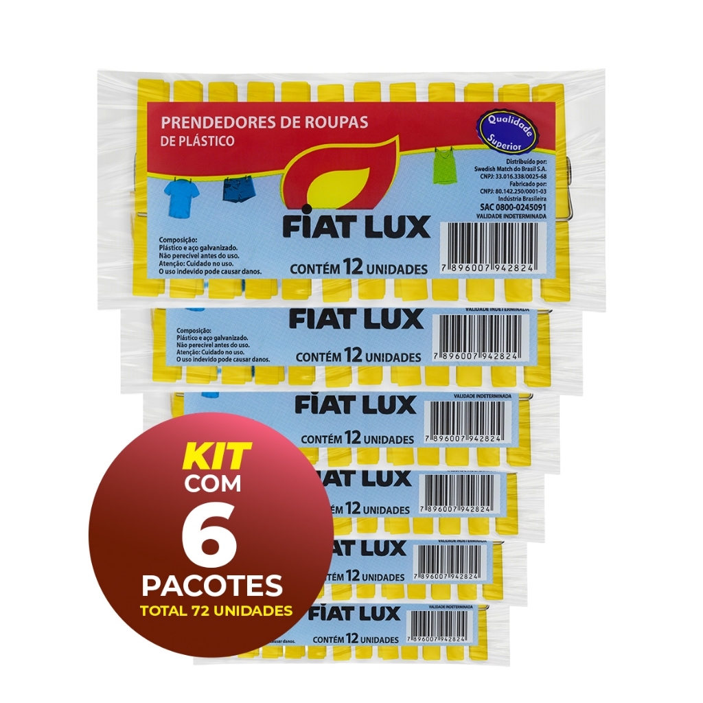 Prendedor de Roupa Fiat Lux Plástico Pequeno Opções de Compra