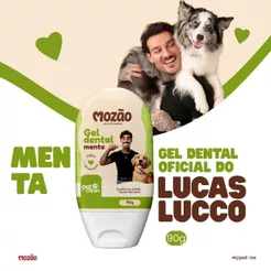 Gel Dental Mozão Menta 90g Lucas Lucco Higiene Bucal Para Cães
