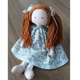 Boneca de Pano Artesanal – Estilo Pano Encantado FEITA A MÃO