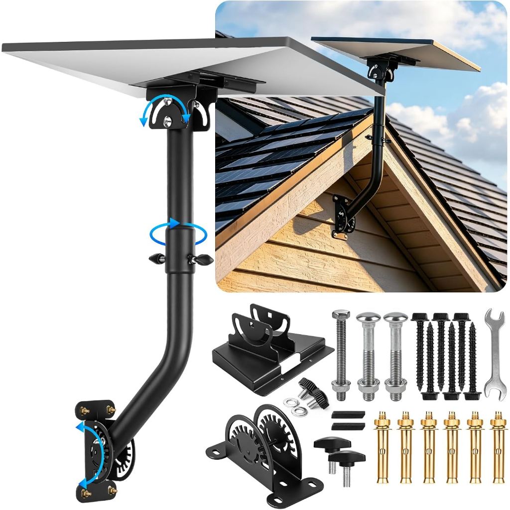 Suporte De Parede Para Antena Starlink Gen 3/4/4X com Haste Mastro Uso Externo,Sem Mini