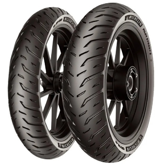 Par Pneu Michelin Biz Pop 60/100-17 +80/100-14 Pilot Street