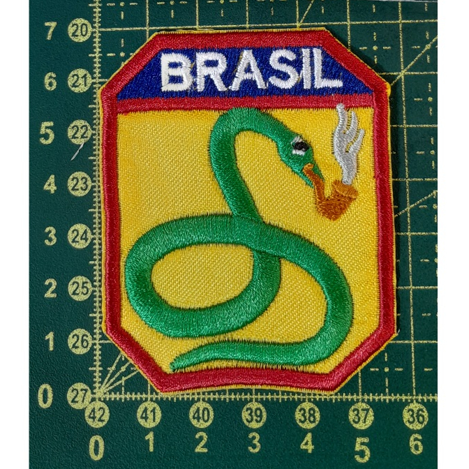 Patch FEB 7x5,5cm Bordado com Termocolante - FEB Brasil Guerra Exercito
