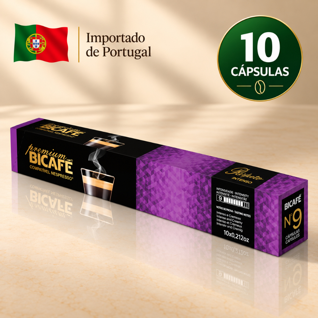 Cápsula Importada Café Premium Purple Bicafé 10 Cápsulas Importadas Compatível Nespresso Intensidade 9