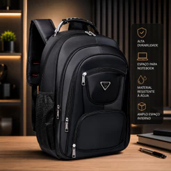 Mochila Bolsa Masculina Executiva para Notebook Trabalho Viagem Resistente Faculdade