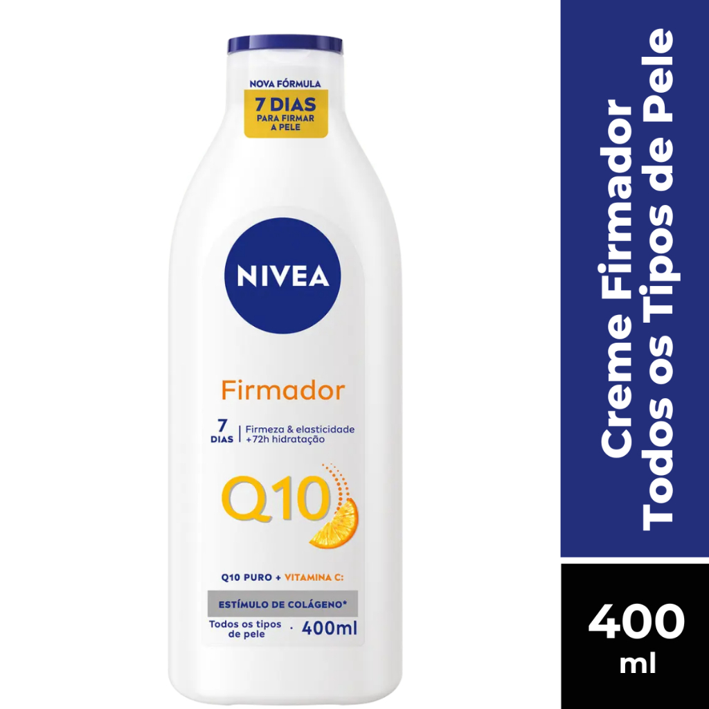 Creme Corporal Firmador Q10 + Vitamina C Todos os Tipos de Pele Nivea 400ml