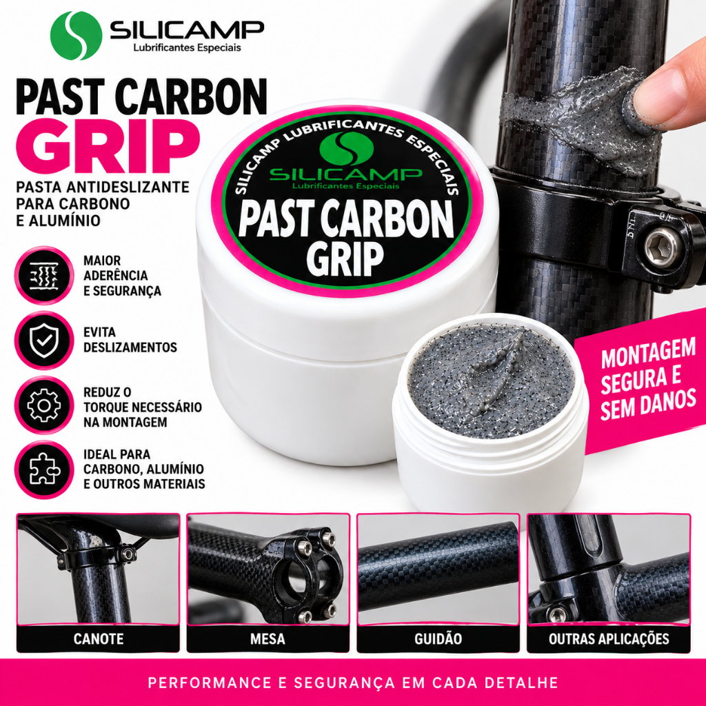 Pasta Montagem para bike uso em peças de Fibra Carbono E Aluminio Past Carbon Grip 20g