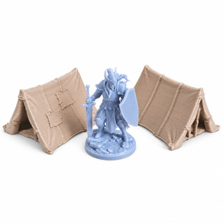 Cabanas/Tenda para cenário de RPG | D&D | Diorama | Maquete | Kit de Cabana/Tenda