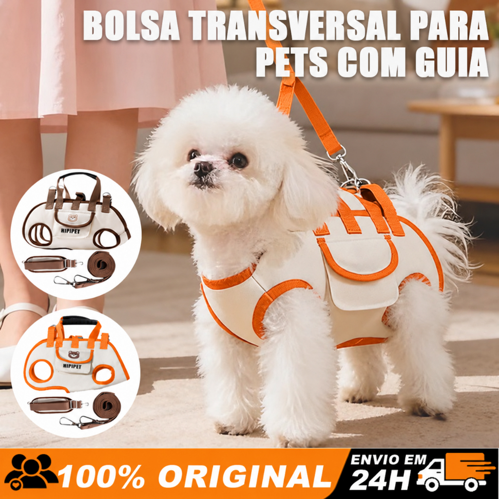 Mochila Horizontal Portátil Cães Gatos com Cinto Tração Segurança