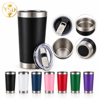Copo Térmico 360ml 20oz Aço Inox 304 com Tampa Multifuncional e Abridor de Garrafa