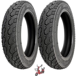 Kit 2 Pneu 14x2.50-10 Moto Patinete Bike Elétrica Scooter Tubless