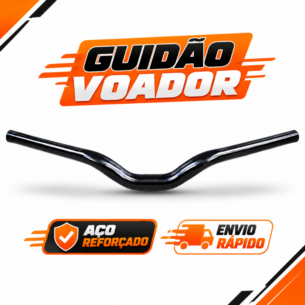 Guidão Voador Tipo Kalin 31.8x680mm Bike Aço Reforçado wheelling Grau MTB Bicicleta Manobra