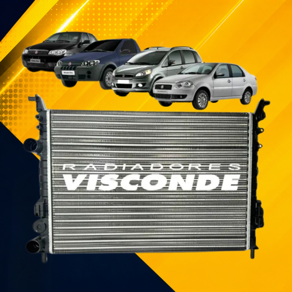 Radiador Visconde Fiat Palio Siena Strada 2002 2005 2008 2011