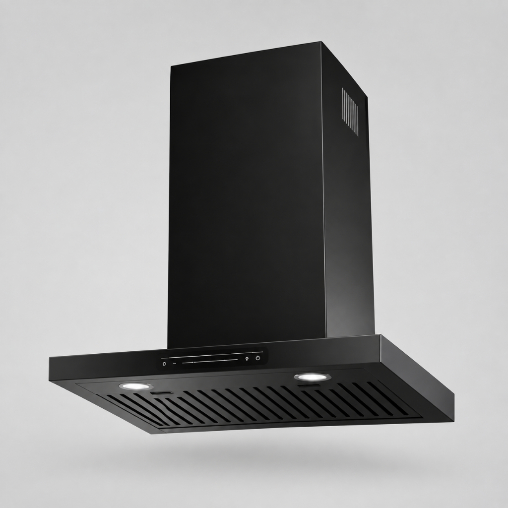 Coifa de Parede Fischer Platinium 60cm 1000m³/h Controle por Gestos Slider Touch Preta Fosca