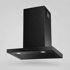 Coifa de Parede Fischer Platinium 60cm 1000m³/h Controle por Gestos Slider Touch Preta Fosca