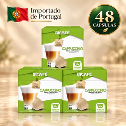 Kit 48 Cápsulas Importadas Cappuccino Bicafé Compatível Com Máquinas Nescafé Dolce Gusto