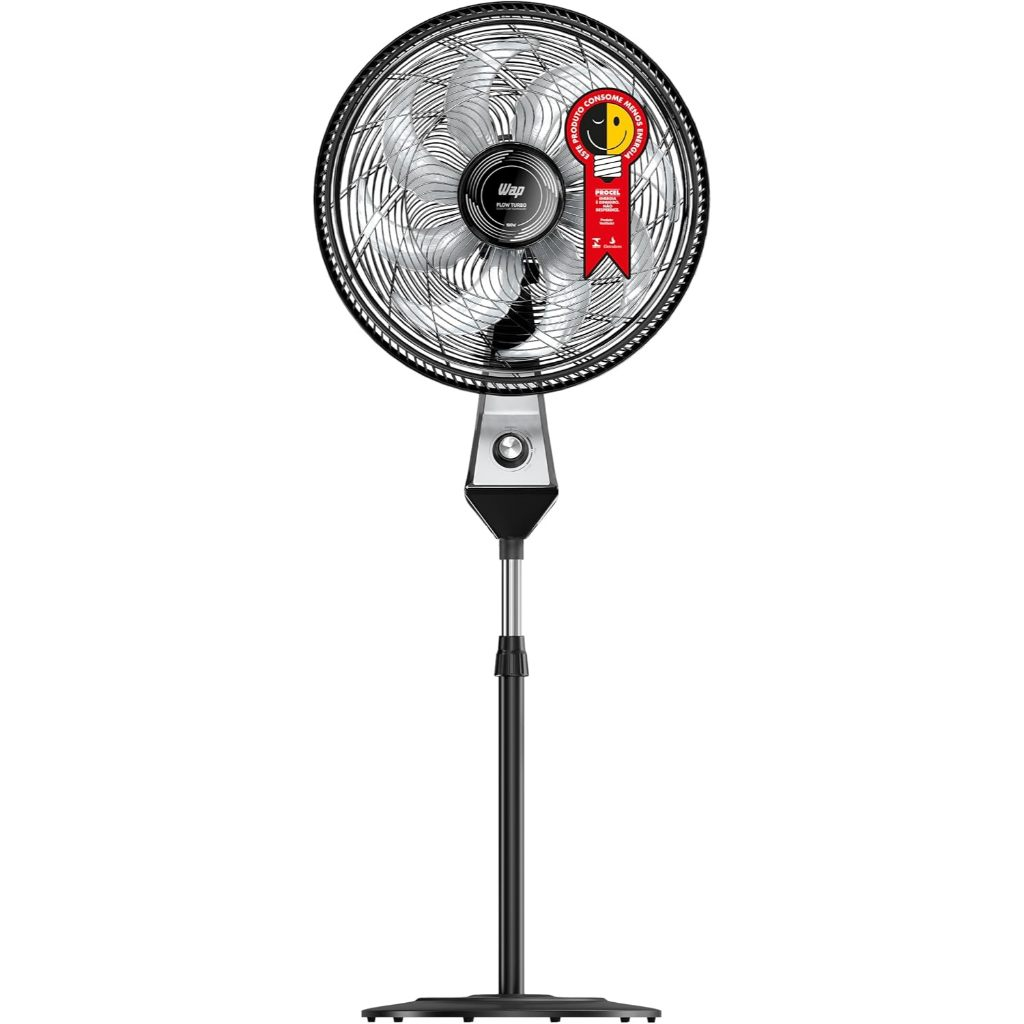 Ventilador Coluna 50cm 180w 8 Pás Silencioso Wap Flow Turbo Frequência 60 Hz - 220v