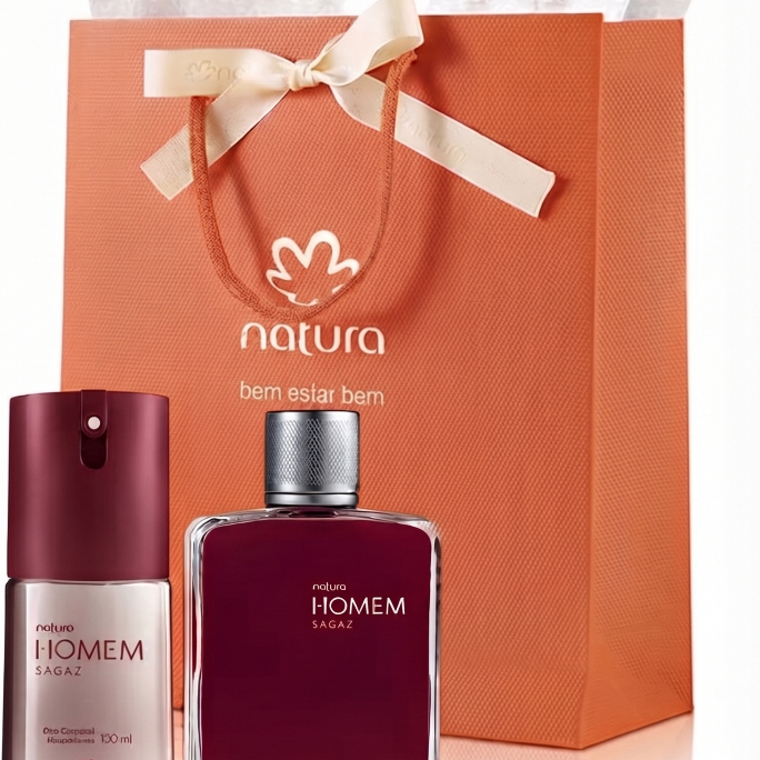 Presente Perfume Natura Homem Sagaz Deo Parfum Masculino 100 Ml