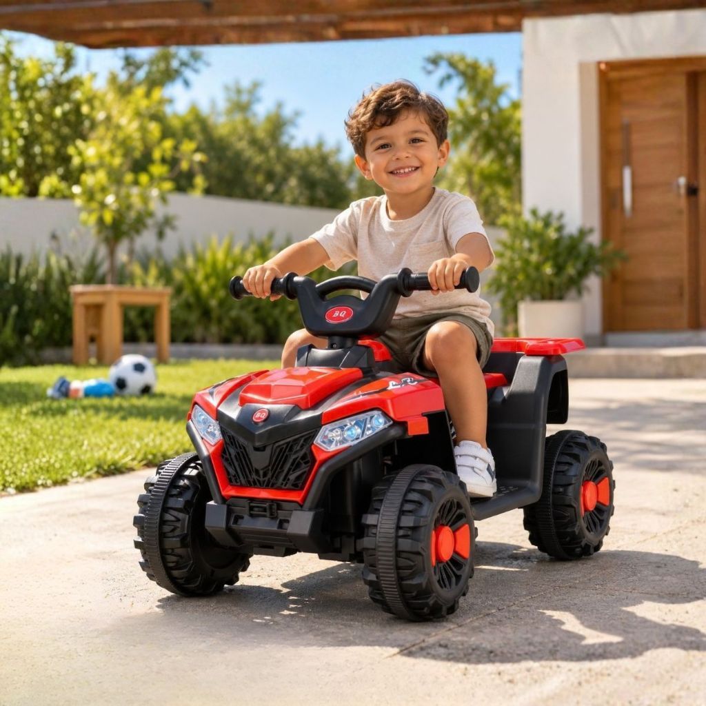 Quadriciclo Elétrico Infantil Bateria 6V Luz e Música Brinq Kids