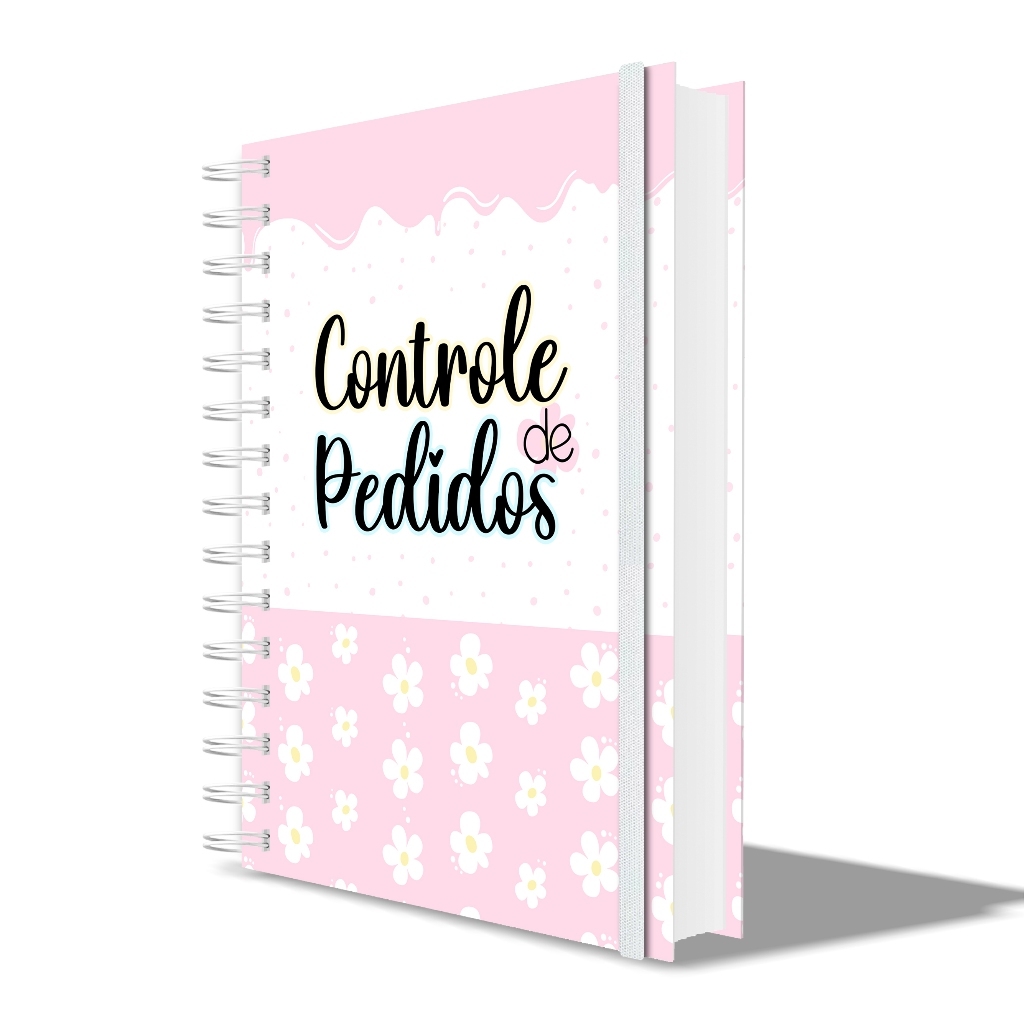 Caderno Controle de Pedidos Caderneta Anotações Pedidos Empresa Capa Dura Rosa · foto 2