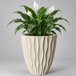 Vaso para planta decorativo em polietileno Sahara P Medidas 39cm x 38cm x23