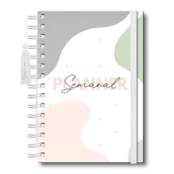 Planner Semanal 100 Paginas Visão Rotina Semana Agenda Capa Dura Planejamento Semanal Organização