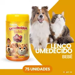 Lenço Umedecido Diversos Aromas Para Cães e Gatos CatDog 75 Unidades