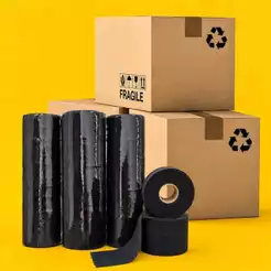 Gola higiênica PRETA | CAIXA C/ 20 Pacotes C/ 100 Rolos | 10000 Unidades