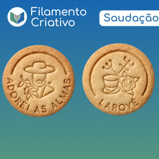 Cortador de Biscoito Entidades Umbanda com Saudações Pomba Gira Preto Velho Exu