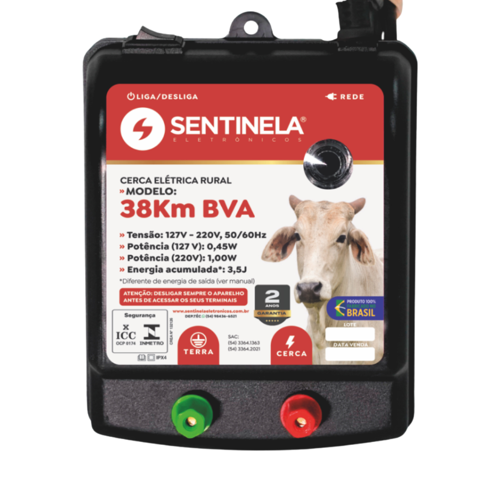 Eletrificador Cerca Elétrica Rural 38Km - Bivot