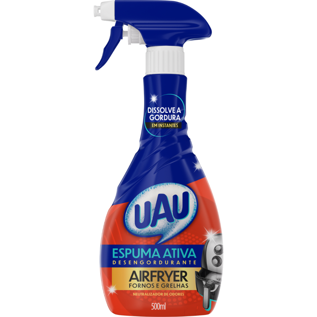 Desengordurante UAU Espuma Ativa Air Fryer 500ml Remove Gordura