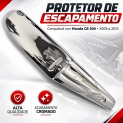 Protetor Escape Escapamento Honda Cb 300r 2009 A 2015