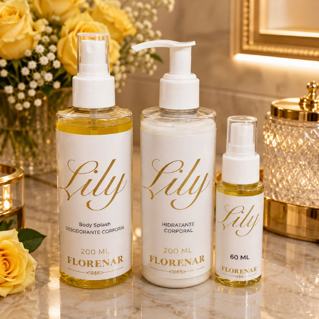 Presente inspiração Lily – Perfume + Hidratante + Body Splash | Toque Fino e Feminino