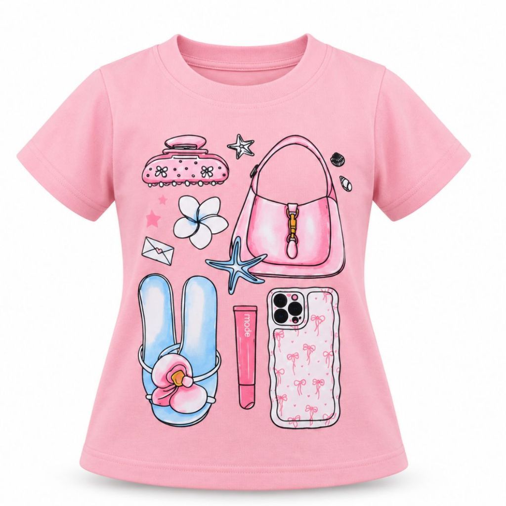 Camiseta Infantil Feminina Menina Blogueira Estampada Moda T-Shirt