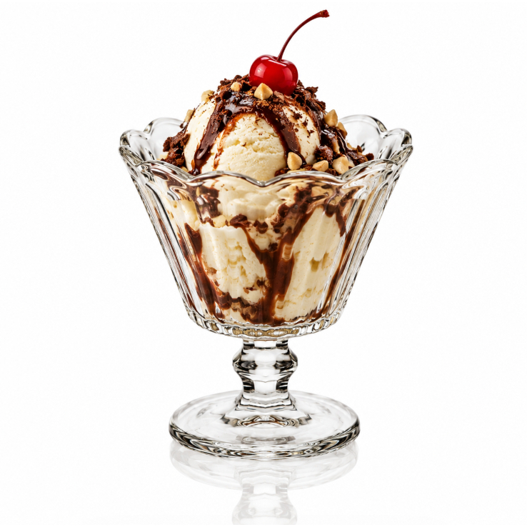 Taça de Sobremesa 150ml Cristal Ecológico Lyor Flor Incolor para Doces Sorvetes Mousse Pudim Açaí Festa Casamento Buffet