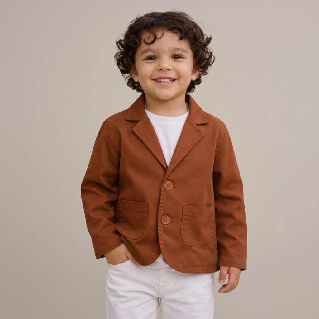 Blazer Social Infantil Menino Sarja Casamento Batizado Festa Juvenil Terno Jaqueta Masculina Outono Inverno