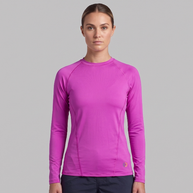 Camiseta Feminina Manga Longa Proteção UV Poliéster Esportiva Academia Corrida