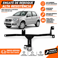 Engate Reboque Fiat Palio Econ/Fire/Elx (EXCETO SPORTING) 2004 a 2019 500kg Homologado Inmetro Reforçado