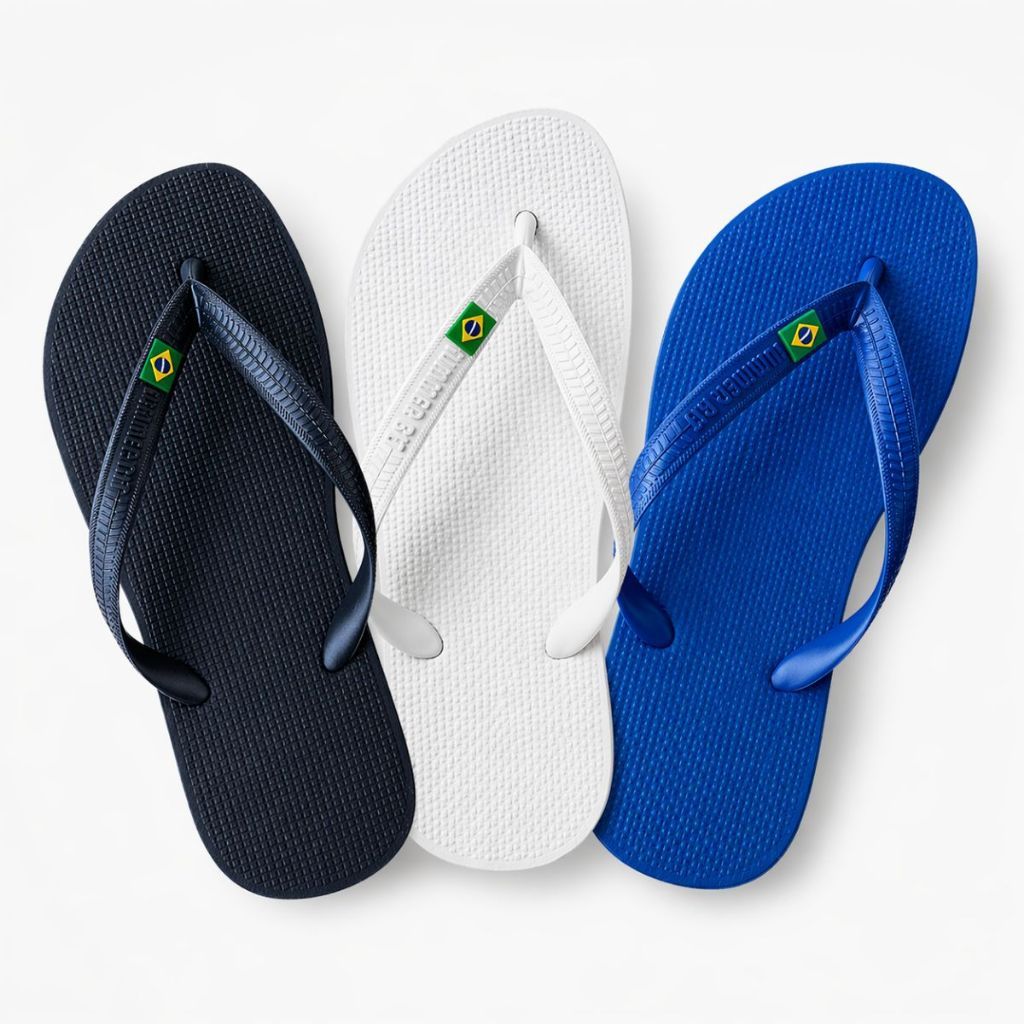 Chinelo Unissex Brasil Masculino E Feminino Borracha Antiderrapante Praia Piscina Tamanhos 33 ao 44